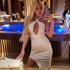 White x Revolve Loretta dress